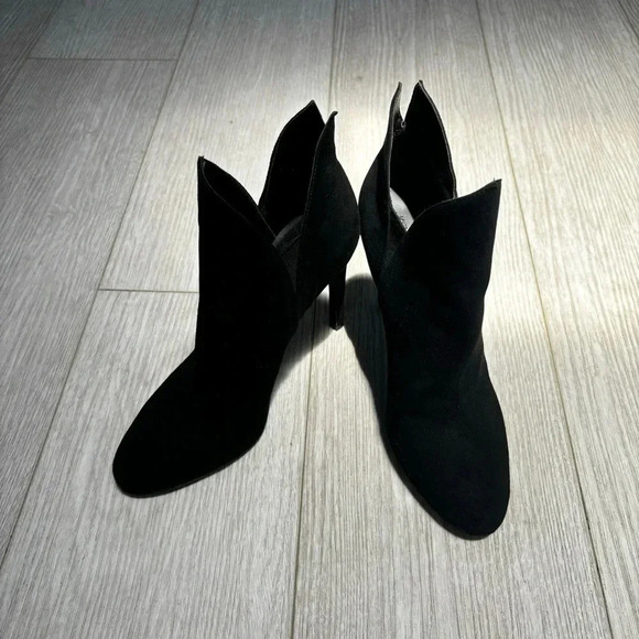 Kendall & Kylie Madison Stiletto Boots Booties Suede pointed Black 7 - Picture 8 of 12